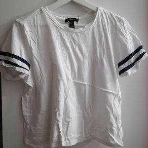 Forever 21 Cropped White Tee